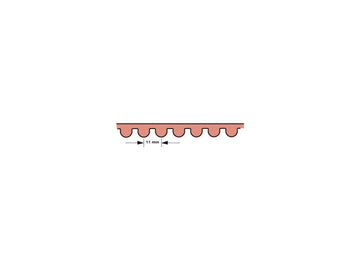 Harley Davidson-Gates HTD Rubber-Primary Driving Belt 11 mm 1 1/2 "92 tanden