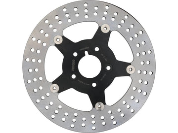 Harley Davidson Sportster [1985-1999]-floating brake disc 5-hole black black