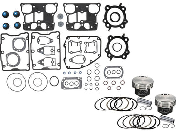 Harley Davidson Dyna [1999-2006] -forged Piston Kit met afdichtingsset voor de