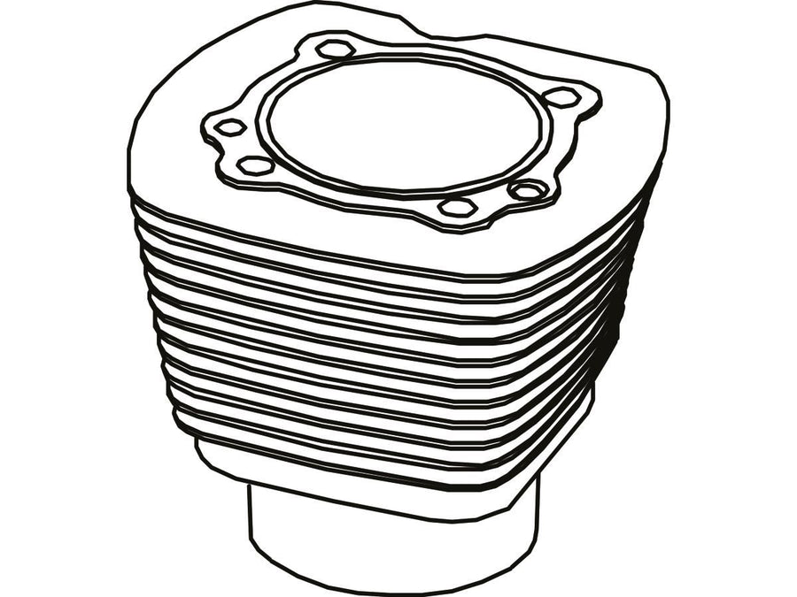 Harley Davidson Revtech 100 [2000-2005]-3-13/16 "front cylinder for Evo