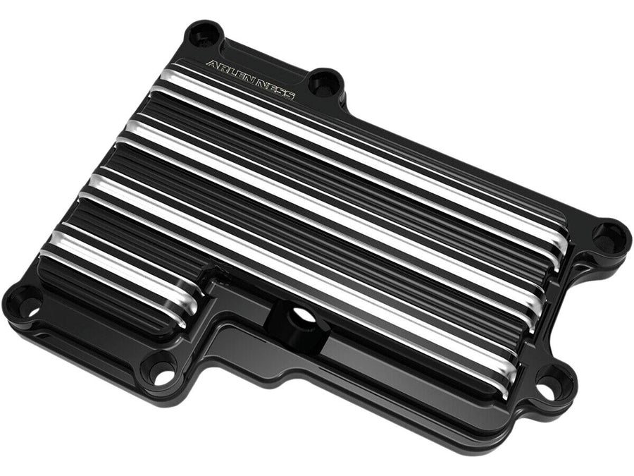 Harley Davidson Dyna [2006-2017] – 10-Gauge Getriebeoberdeckel Schwarz Anodisiert Cut