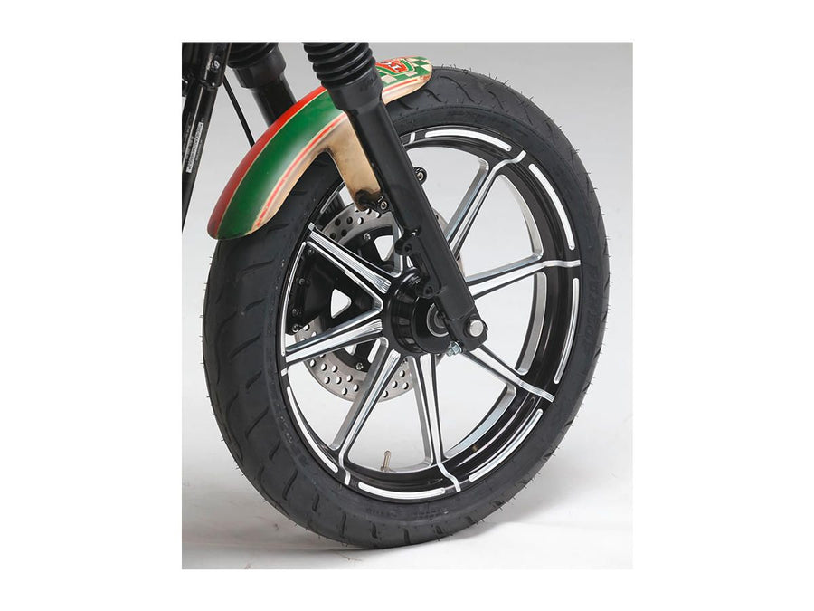 Harley Davidson Touring [2008-2024]-Velocity 2-part brake disc black ...