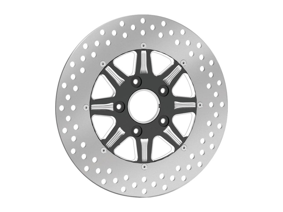 Harley Davidson Touring [2008-2024]-Velocity 2-part brake disc black ...