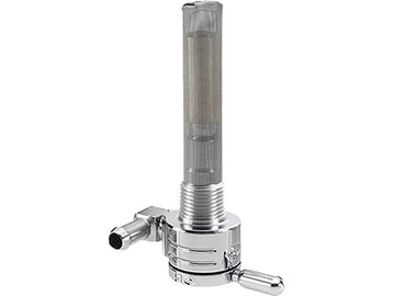 Harley Davidson – 3/8" NPT Kraftstoffventil nach vorne gerichteter Auslass Chrom