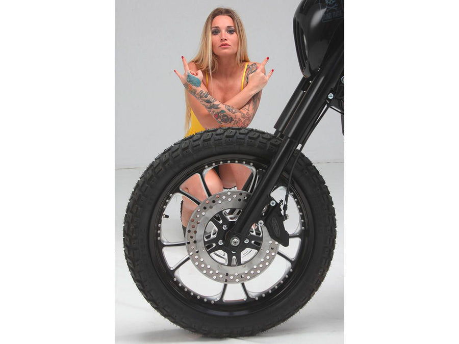 Harley Davidson Sportster [2014-2020]-T-5 2-part brake disc Midnight Series