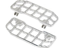 Harley Davidson Touring [1985-2025] – Geriffelte Fußrasten Silber, Roh-1