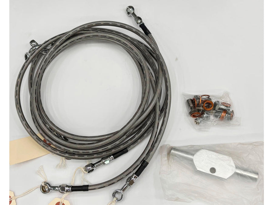 Harley Davidson-C/C S/S Front B/L Kit 08-10 Fltr +8 inches