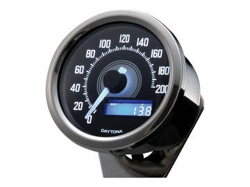 Harley Davidson Sportster [1986-2013] -Velona60 Tachometer Gepolijst roestvrij staal - 0