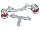Harley Davidson FLHS [1991-1993] – Bullet Light Heckblinkerleiste Chrom Rot-1