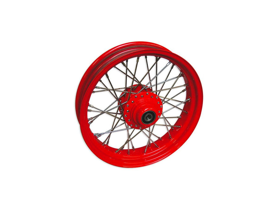 Harley Davidson FXDWG [2000-2003]-40-spoke wheels of polished stainless steel spoke