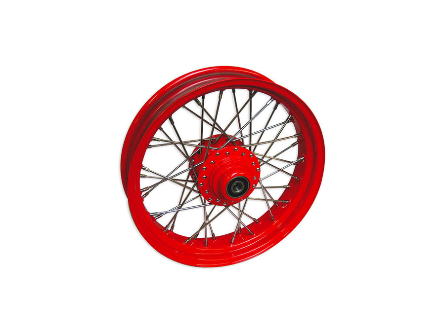 Harley Davidson FXDWG [2000-2003]-40-spoke wheels of polished stainless steel spoke