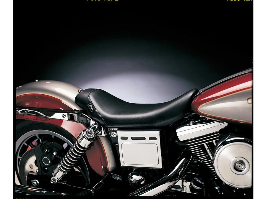 Harley Davidson Dyna [2004-2005]-Bare Bone's solo seat smooth black vinyl