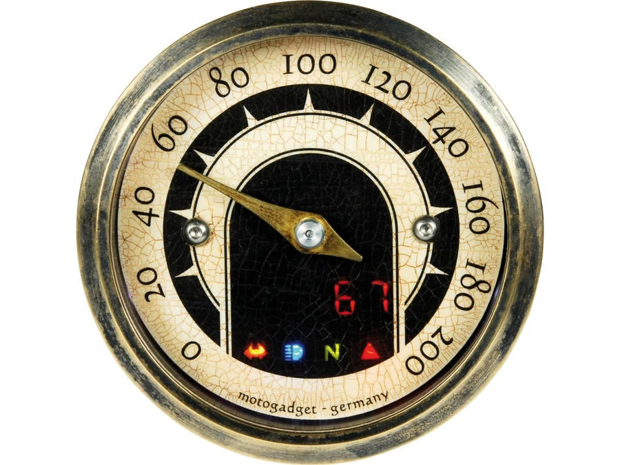 Harley Davidson Sportster [1986-2013] – motoscope tiny vintage Tachoskala: 200 mph;