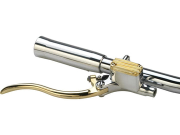 Harley Davidson-Deluxe Brake Cilinder Kit Brass Polished Lever en