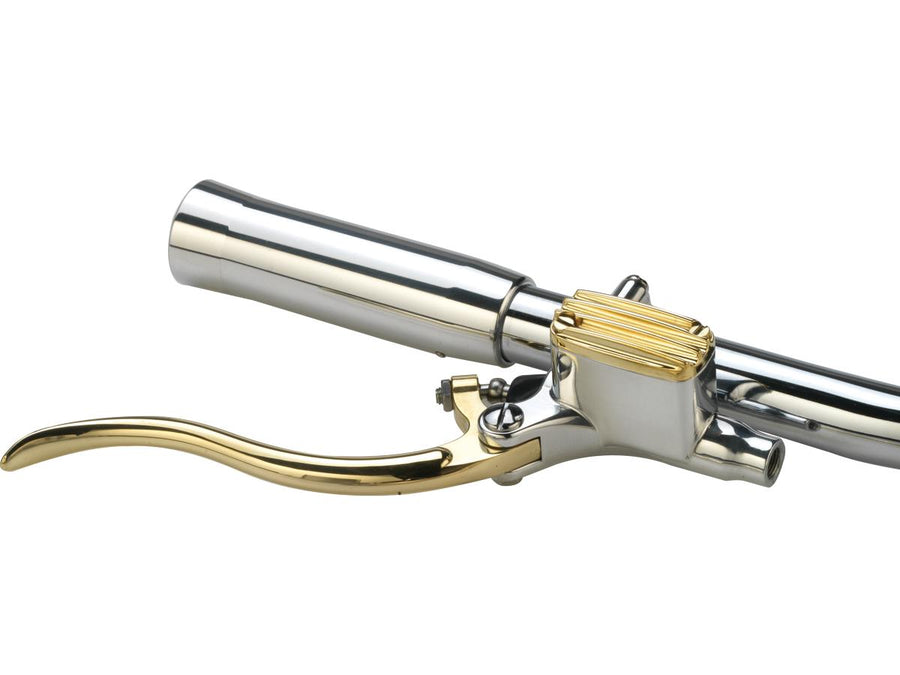 Harley Davidson – Deluxe Bremszylinder-Kit Messing Polierter Hebel und