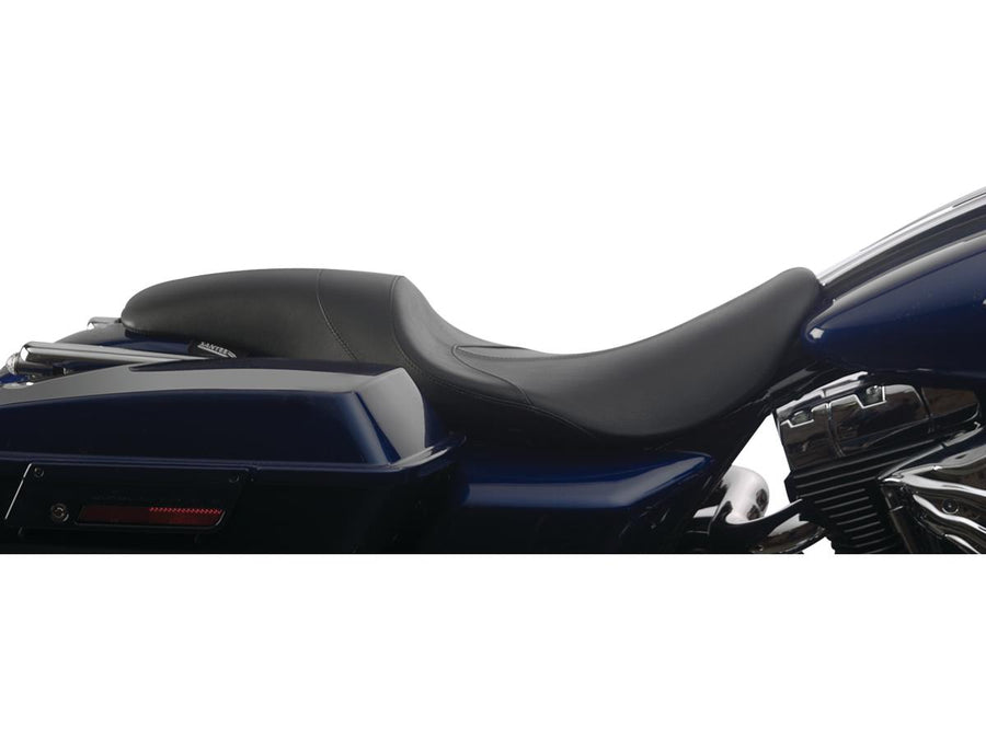 Harley Davidson Softail [2000-2005] – Minotaur Glattes Sitz Schwarz Leder Vinyl