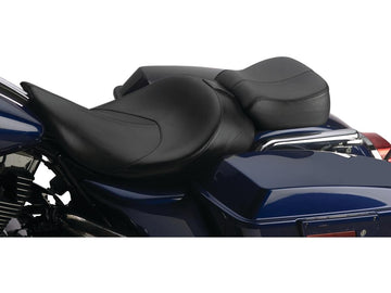 Harley Davidson FLHR [2016-2022] – Hydra Glatt Sitz Schwarzes Leder Vinyl - 0