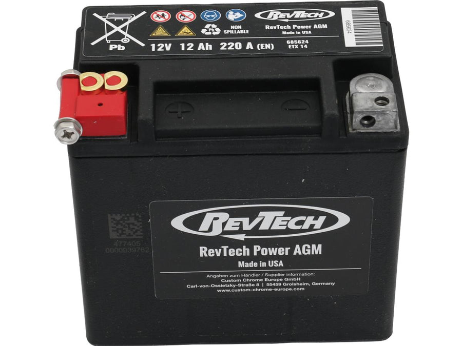Harley Davidson V-Rod [2002-2006] – ETX14 Power Batterie AGM, 220 A, 12,0 Ah
