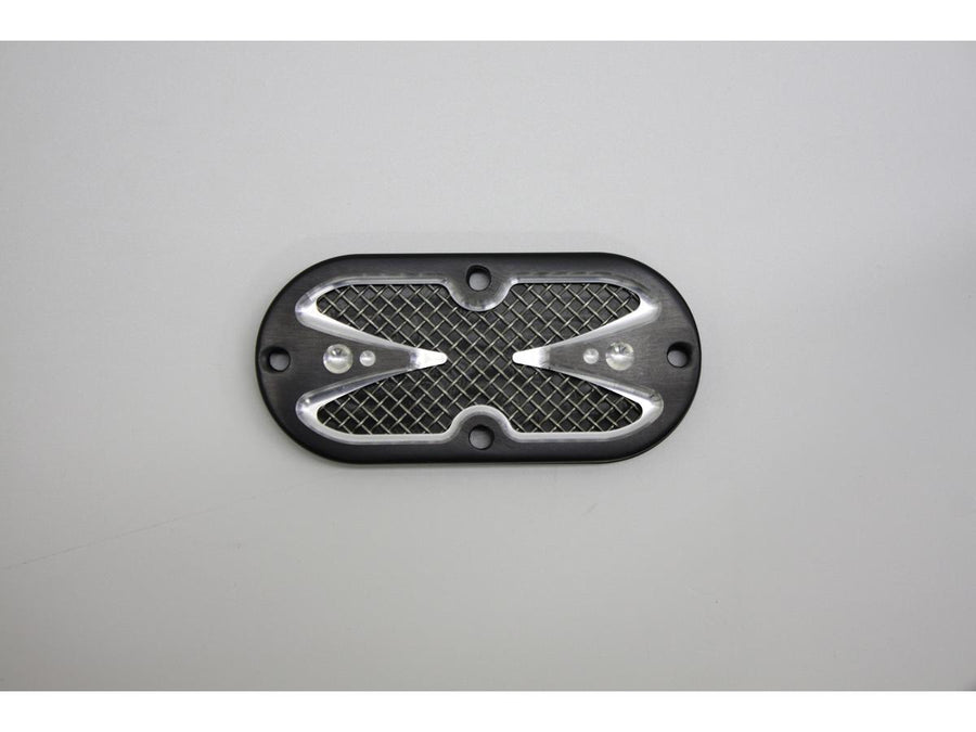 Harley Davidson Dyna [1991-2005] – Mesh Inspektionsabdeckung Schwarz