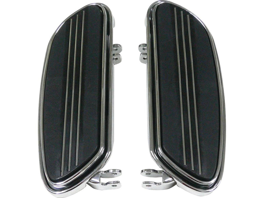 Harley Davidson Touring [1985-2025] – Verlängerte Trittbretter Schwarz