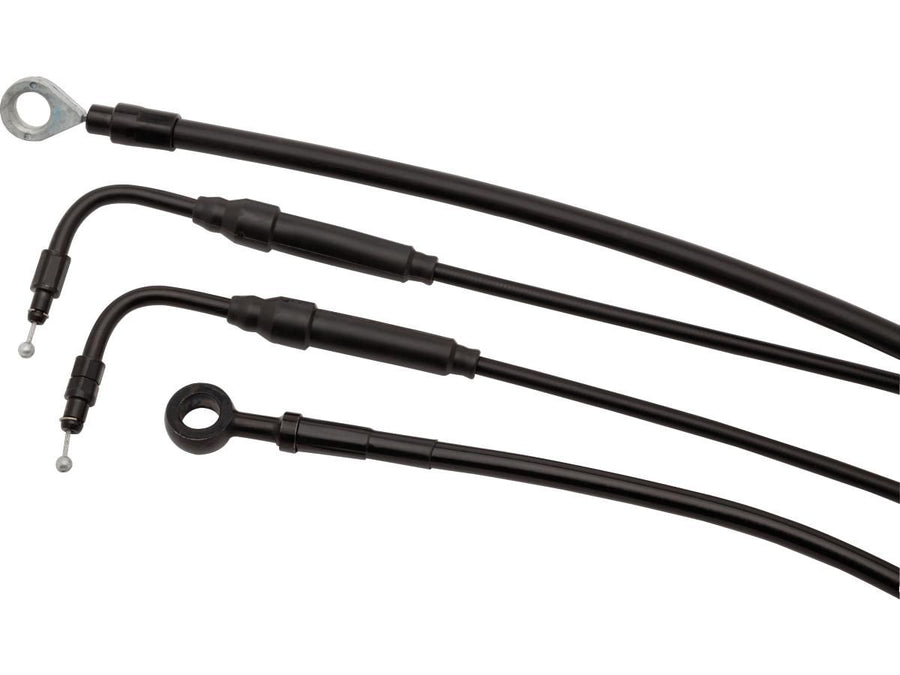Harley Davidson Touring [2008-2013] -13 "Excavator Bar Cable Set roestvrij staal Clear