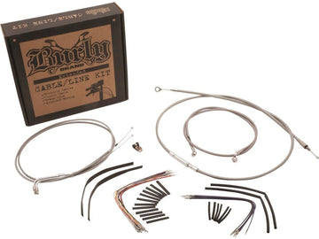 Harley Davidson FXS [2011-2012] -14 "Gorilla Bar Cable Set roestvrij staal Clear ...