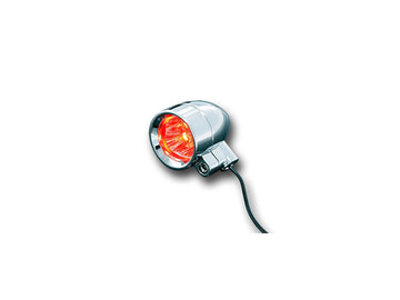 Harley Davidson-Silver Bullet leidde knipper met 3/8 "-16 Hohl-Montage Kit Silver Red ...