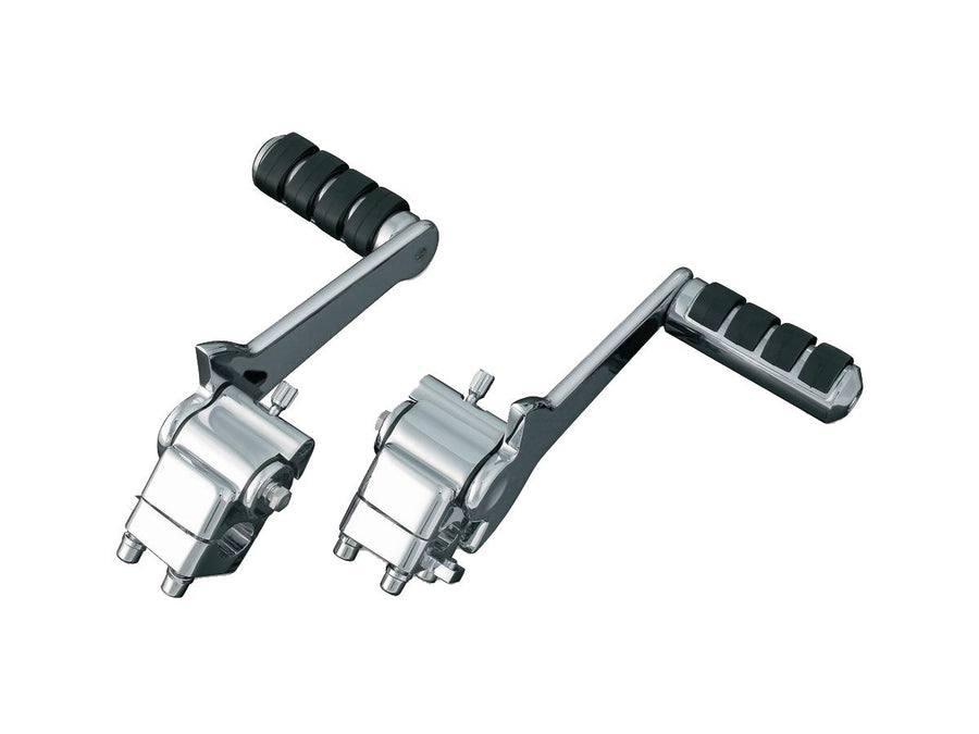 Harley Davidson FLHTCUSE2 [2007-2007] – Verstellbare Beifahrer-Fußrasten Chrom
