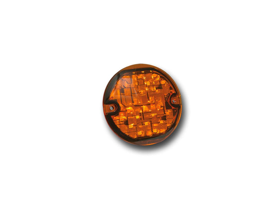 Harley Davidson flhtcu [2012-2013] -Flat-stijl Blinker Insert Chrome Amber