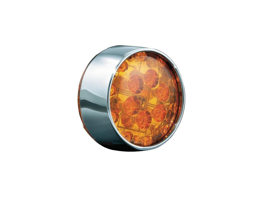 Harley Davidson flhtcu [2012-2013] -Flat-stijl Blinker Insert Chrome Amber