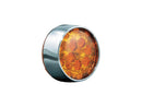 Harley Davidson flhtcu [2012-2013] -Flat-stijl Blinker Insert Chrome Amber-5