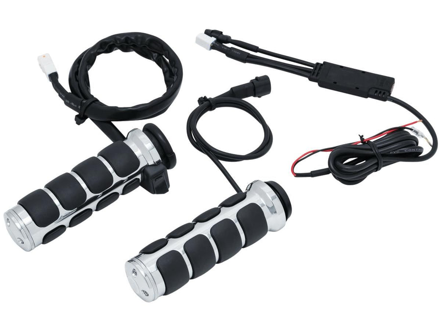 Harley Davidson Touring [2008-2024] – ISO Beheizte Griffe Chrom 1" Gaszug per Draht