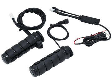 Harley Davidson Sportster [1996-2020] -iso verwarmde handgrepen Black 1 "Gloss Dual - 0