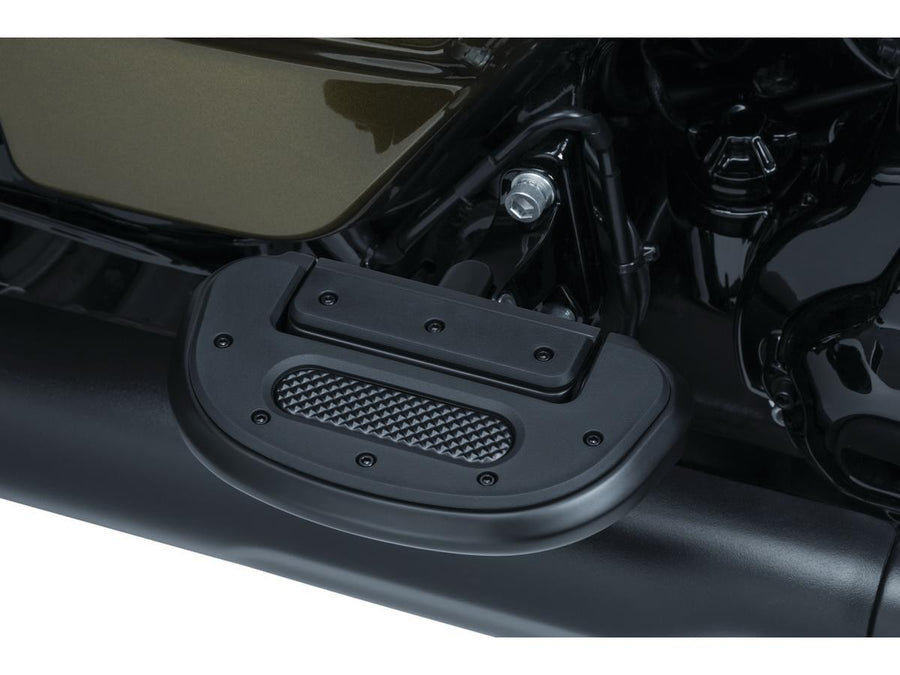 Harley Davidson – Schwere Industrie Beifahrer Trittbretter ohne Adapter Schwarz