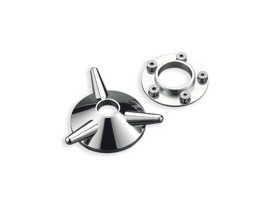 Harley Davidson Dyna [1999-2017]-Vintage Spinner Axis cover polished aluminum