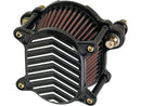 Harley Davidson Dyna [1999-2017] – Omega V-Fin Luftfilter Schwarz-3