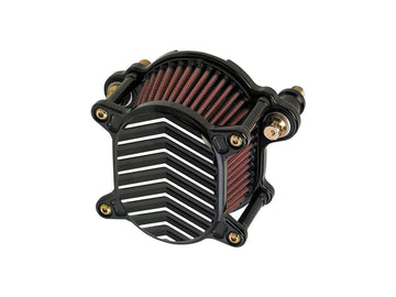 Harley Davidson Sportster [1991-2006] – Omega V-Fin Luftfilter Schwarz