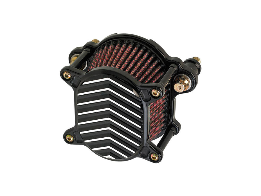 Harley Davidson Sportster [1991-2006] -omega v-fin luchtfilter zwart