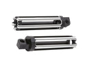 Harley Davidson Sportster [1991-2020] – 10-Gauge Fußrasten Schwarz Eloxiert-3