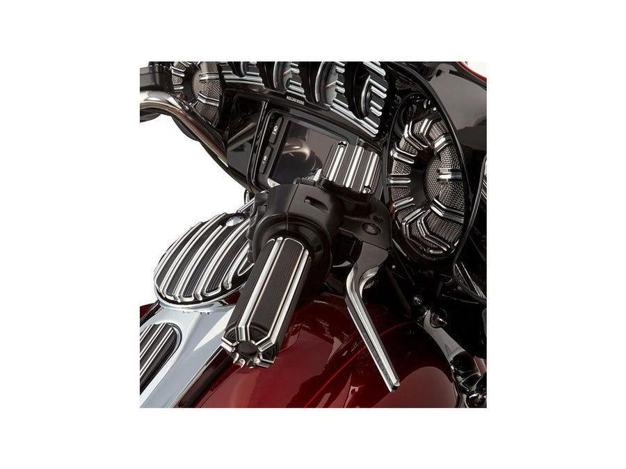 Harley Davidson FL Shovel [1981-1984] -10-gauge behandeld zwarte geanodiseerde 1 "gastreinen