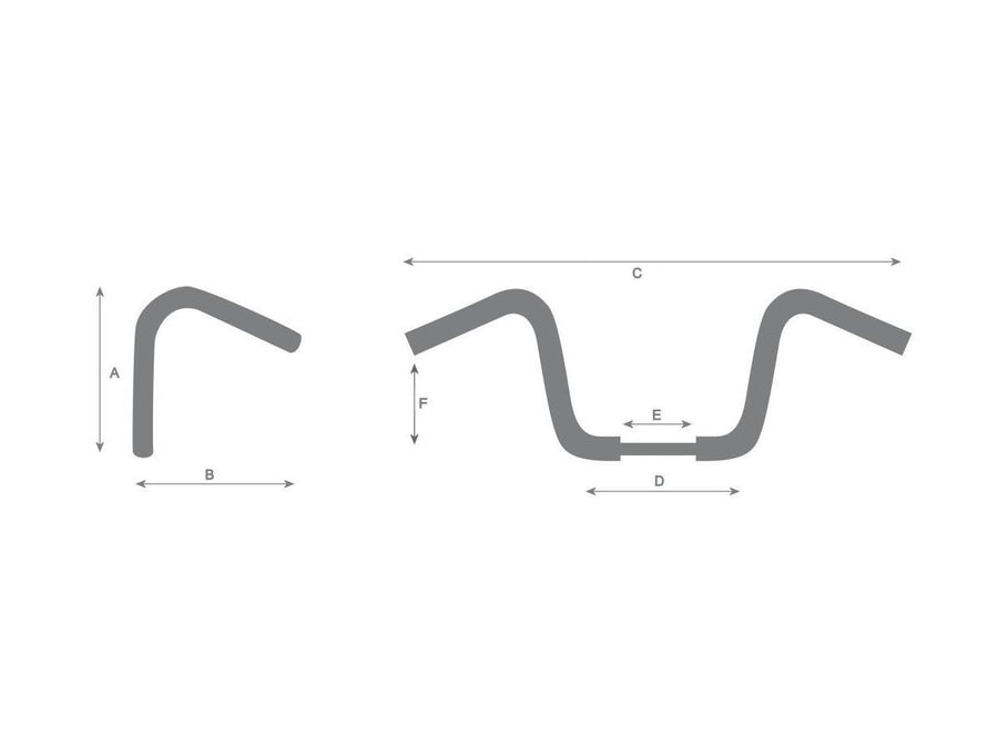 Harley Davidson Sportster [1986-2016] – 12 Bad Ape Hanger Lenker Nicht Gekerbt 3-Loch