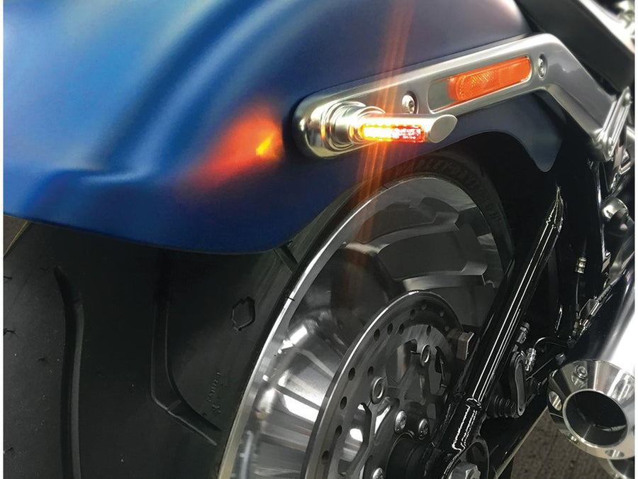 Harley Davidson Softail [1993-2024]-Winglet 3in1 LED blinker/rear light/brake light