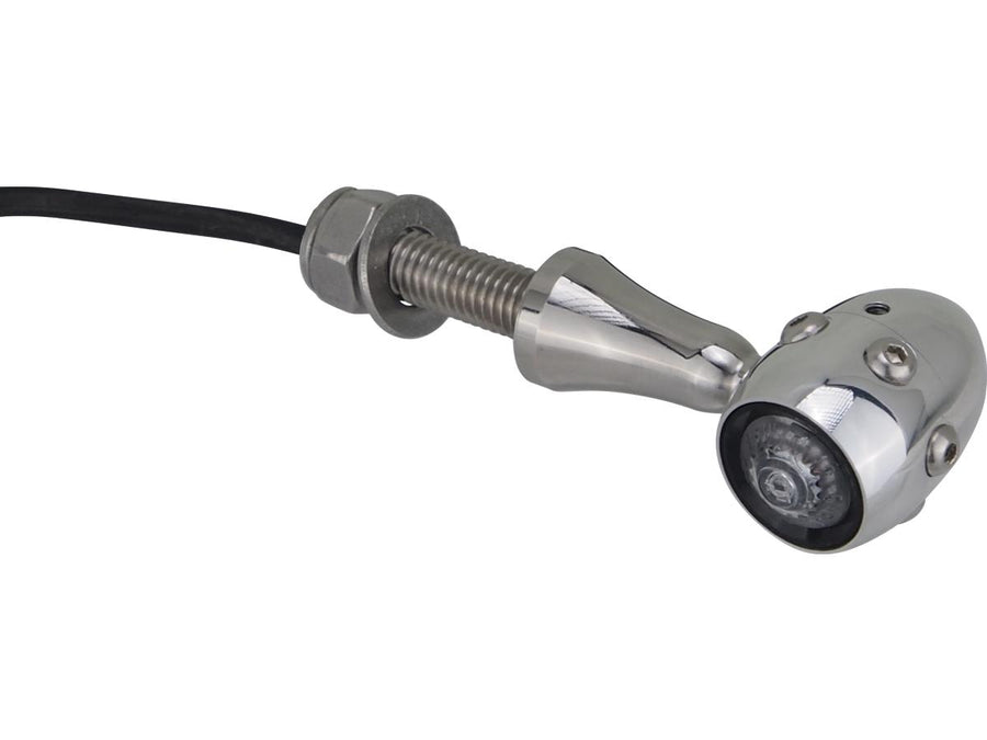 Harley Davidson - Retro Led Blinker V2A Polished Stema Aluminum Polished Aluminum