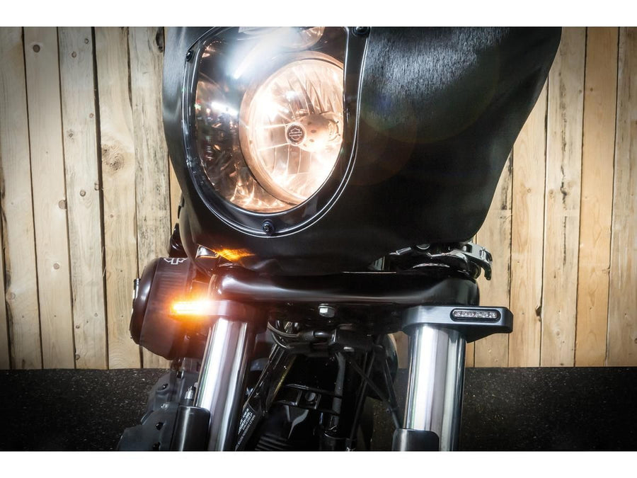 Harley Davidson mm fork tubes [1954-1956] – ZC-Line Classic LED Blinker Schwarz