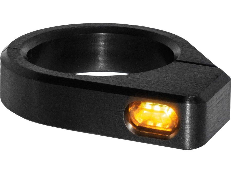 Harley Davidson MM FORK Tubes [1947-1949]-ZC-Line Micro Led Blinker Black