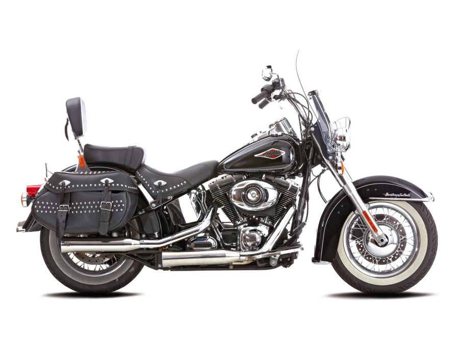 Harley Davidson FXSB [2017-2017]-Double grooves slipjes-op gepolijste Silencer