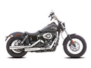 Harley Davidson Dyna [2006-2016]-Double grooves slipjes-op gepolijste geluiddemper-3