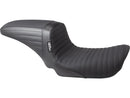Harley Davidson Dyna [2006-2017] -kickflip stoel gevouwen naadgreep zwart-3