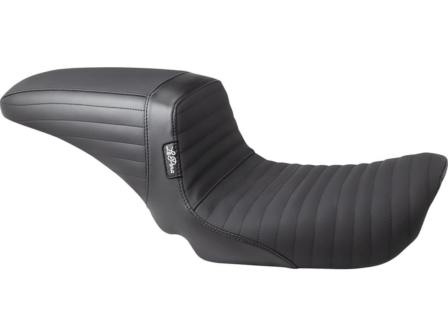 Harley Davidson Dyna [2006-2017] -kickflip stoel gevouwen naadgreep zwart