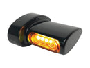 Harley Davidson Softail [1993-2024] – Winglet Micro LED Blinker Schwarz Eloxiert-1